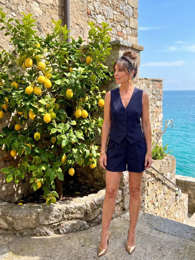 Women's Sleeveless Summer Short Set