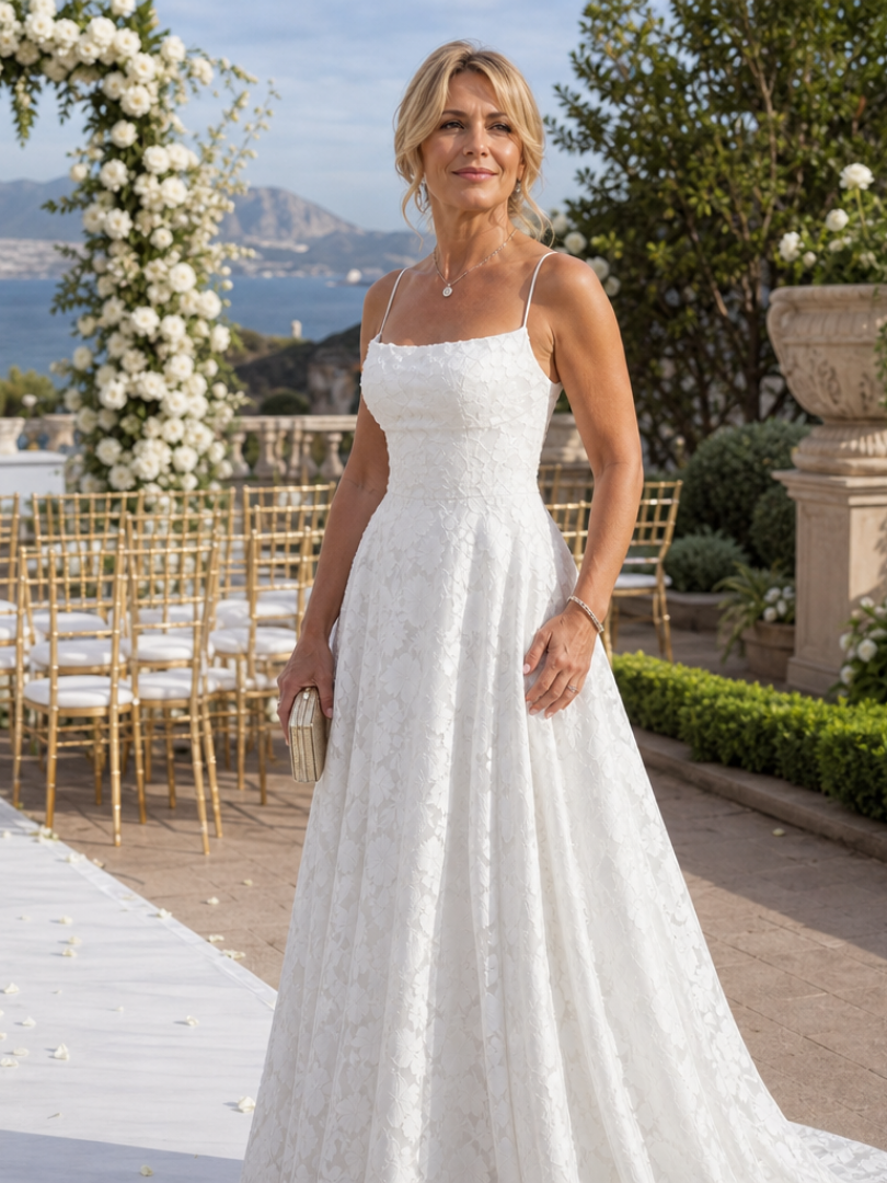 Women's Wedding Guest Maxi Dress – White