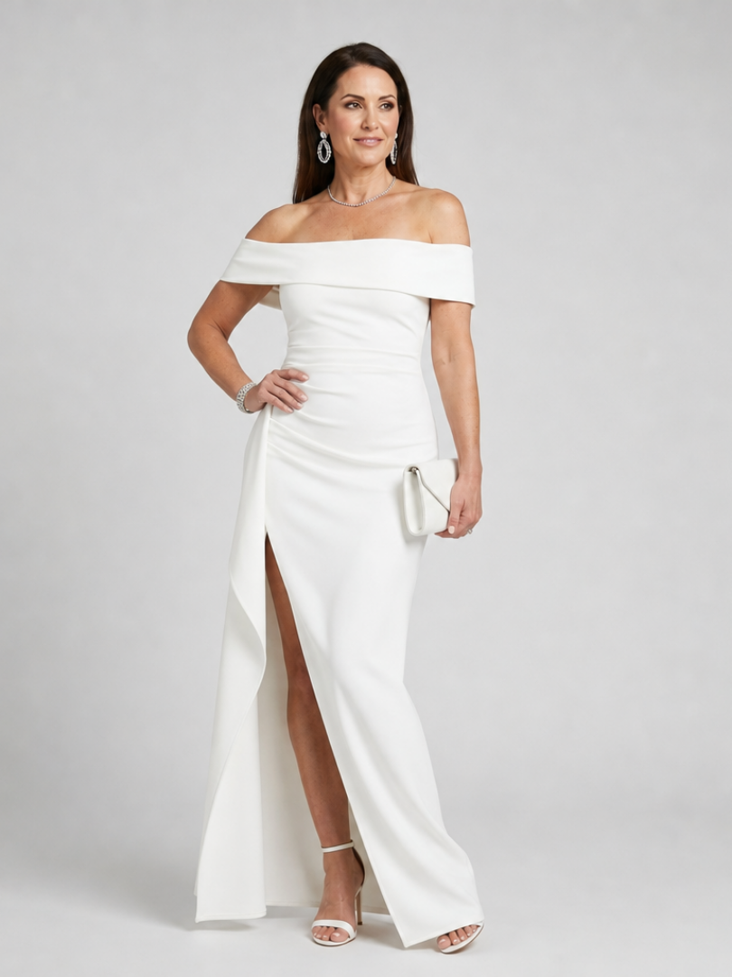 Women's Off Shoulder Formal Maxi Dress