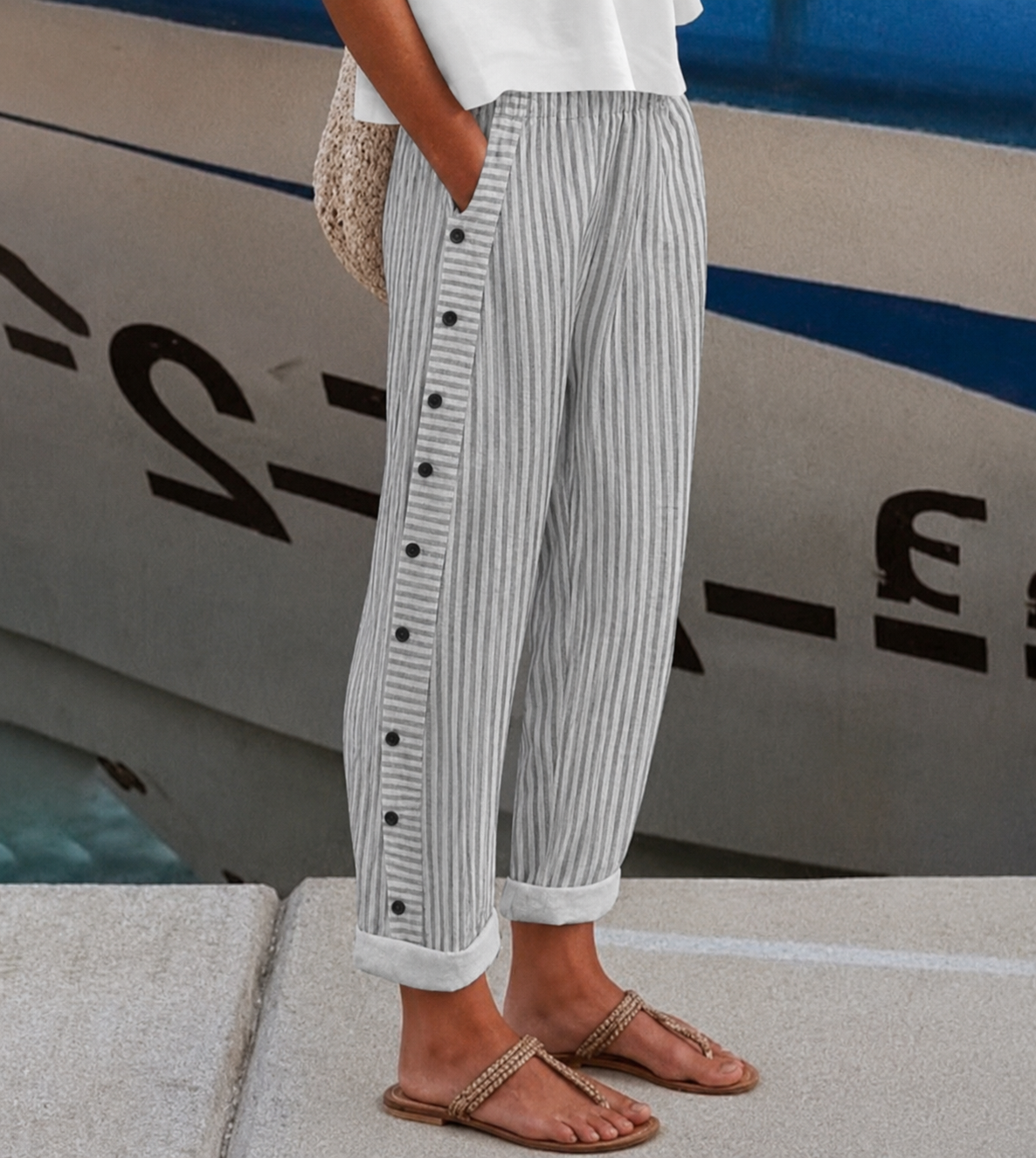 Women's Wide Leg Pants – Black
