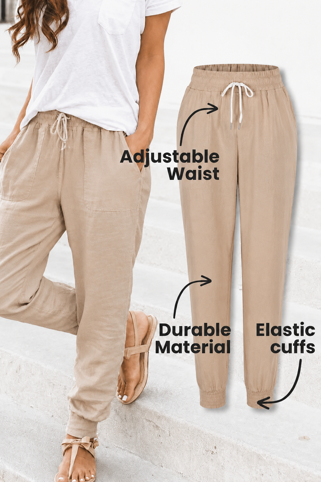 Women's Tapered Drawstring Joggers