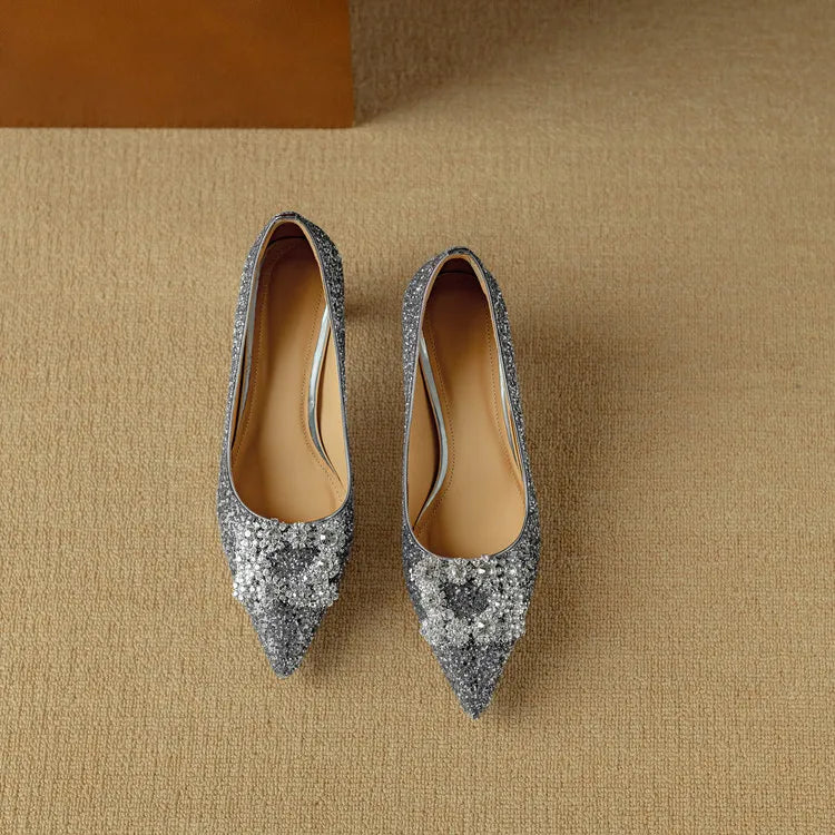 Women's Block Heel Pointed Toe Heels