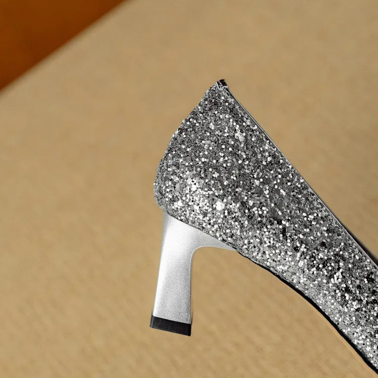 Women's Block Heel Pointed Toe Heels
