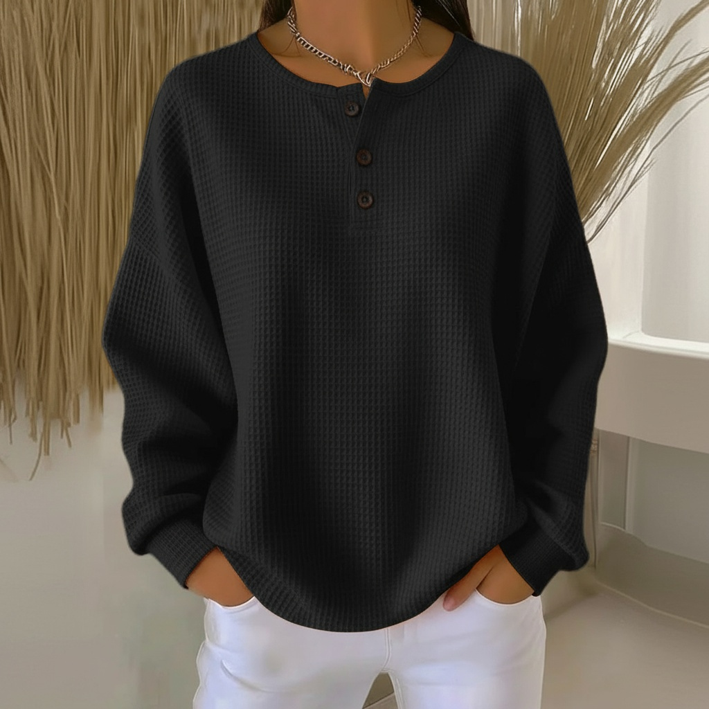 Women's Long Sleeve Sweater – Black