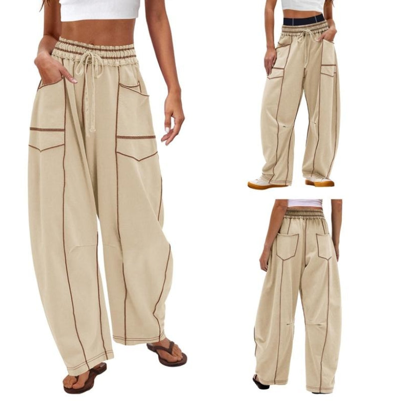 Women's Wide Leg Cargo Pants – Khaki