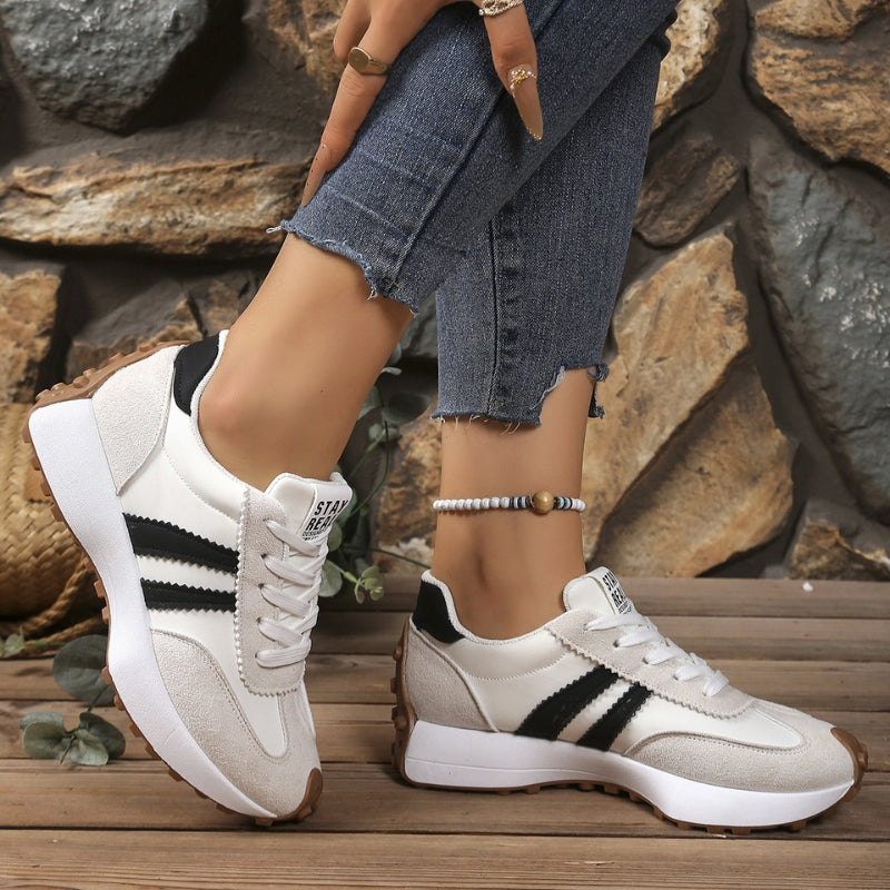 Women's Platform Chunky Sneakers – White