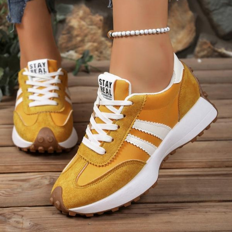 Women's Platform Chunky Sneakers – Yellow