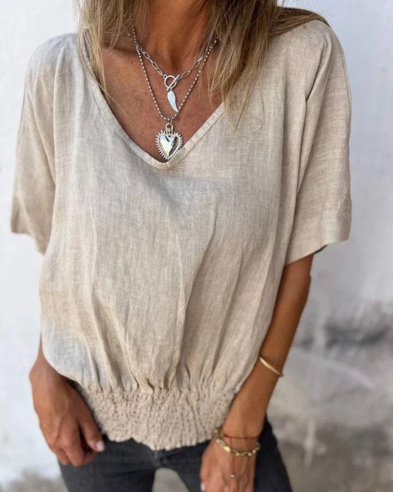 Women's V Neck Blouse