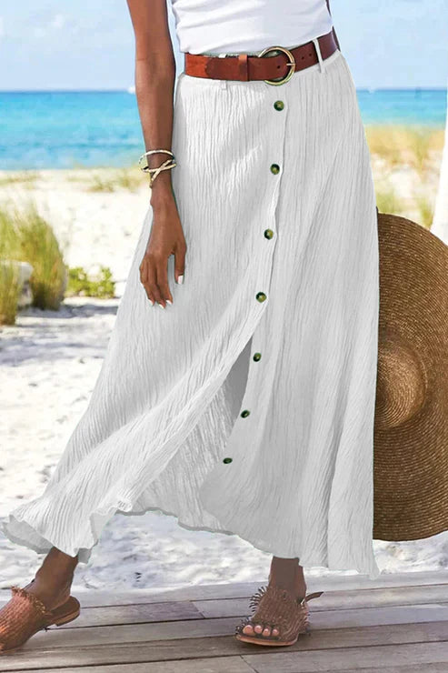 Women's Maxi High Waist Skirt – White