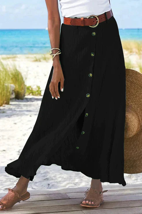 Women's Maxi High Waist Skirt – Black