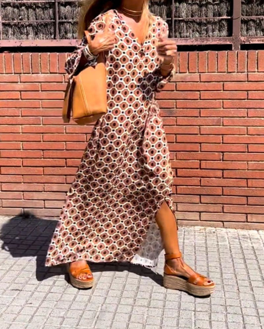 Women's Wrap Midi Dress