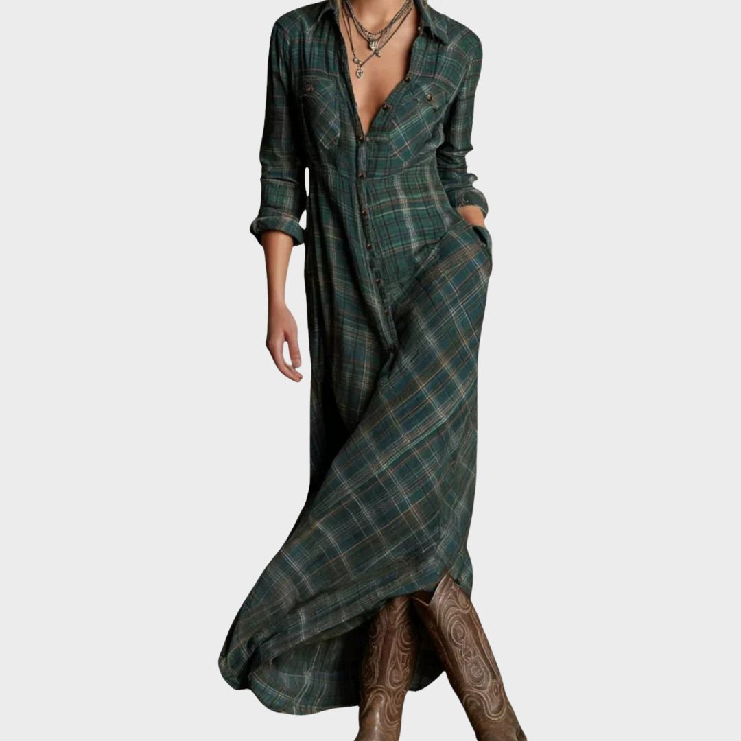 Women's Maxi Dress – Dark Green