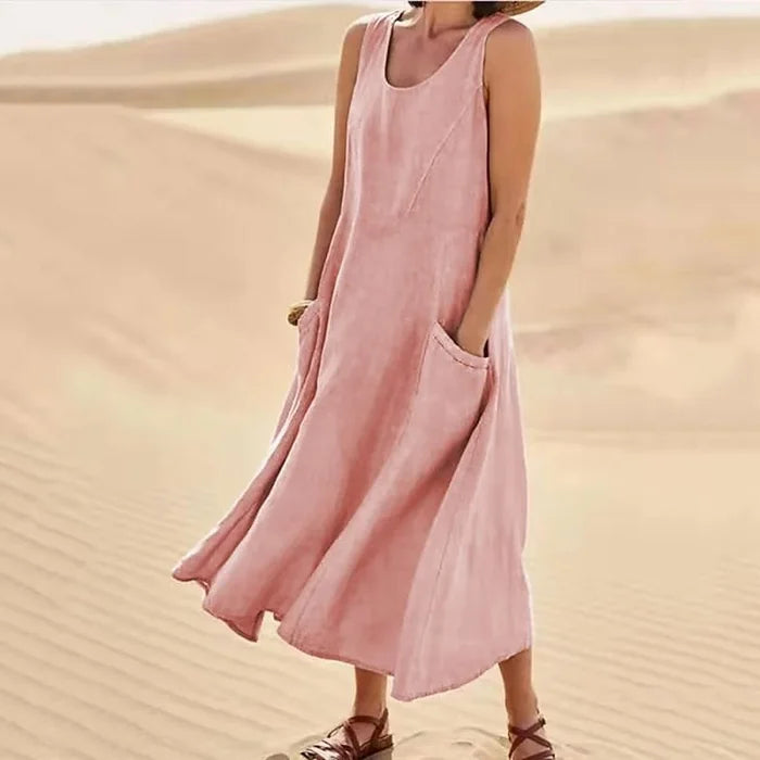 Women's Midi Dress – Pink