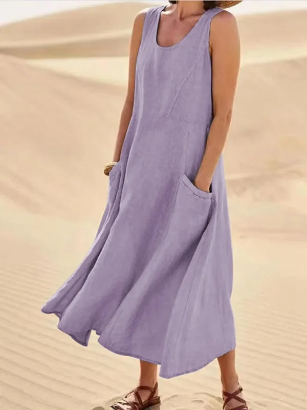 Women's Midi Dress – Purple
