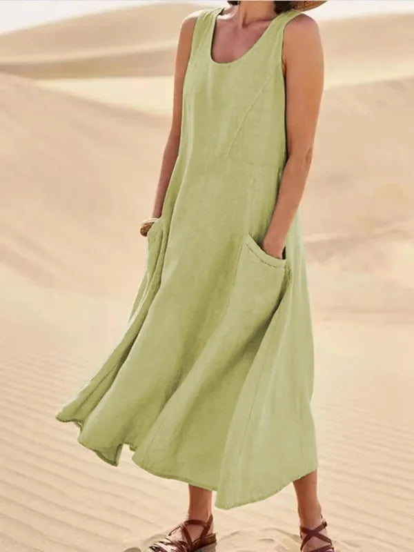 Women's Midi Dress – Green