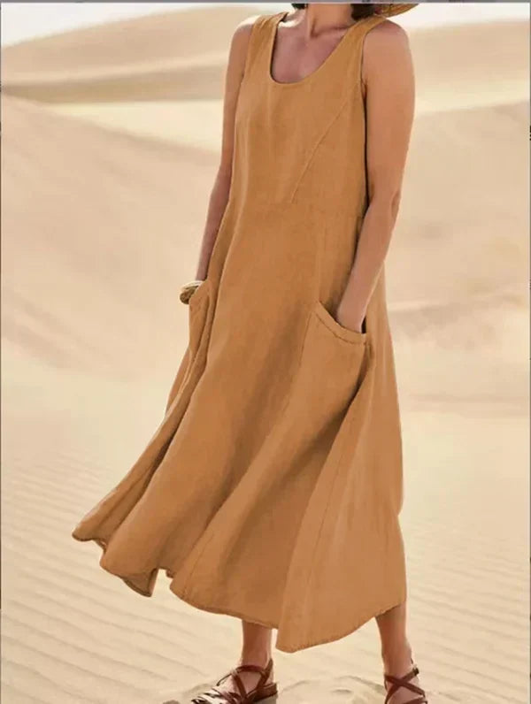 Women's Midi Dress – Khaki