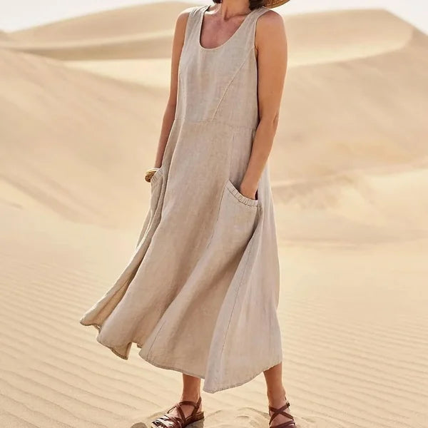 Women's Midi Dress – Brown