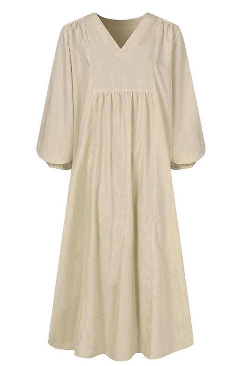 Women's V Neck Midi Dress