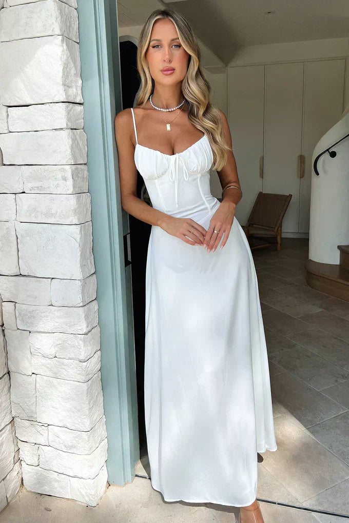 Women's Sweetheart Maxi Dress – White