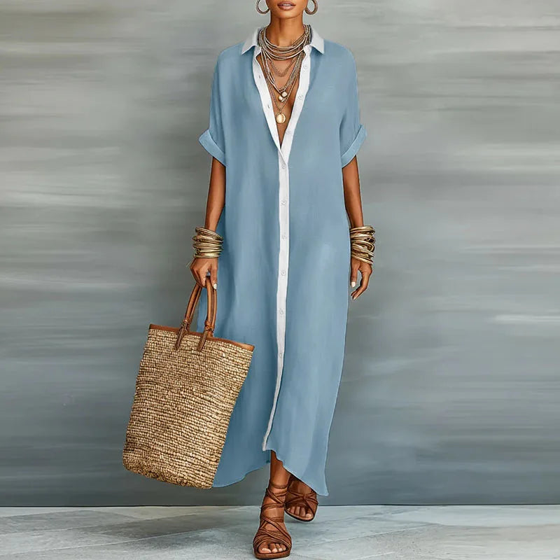 Women's Maxi Dress – Sky Blue