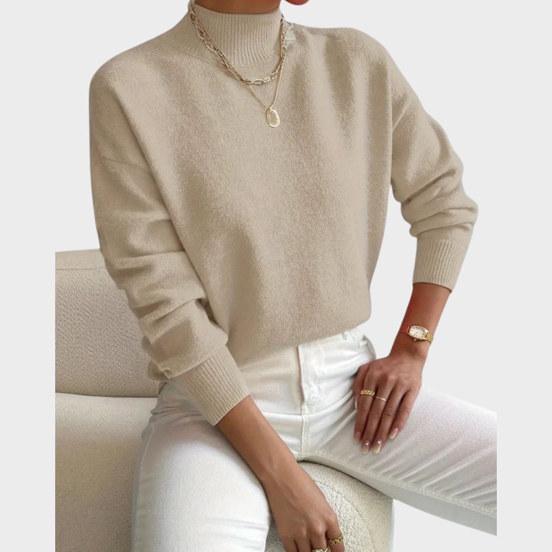 Women's Turtleneck Long Sleeve Sweater