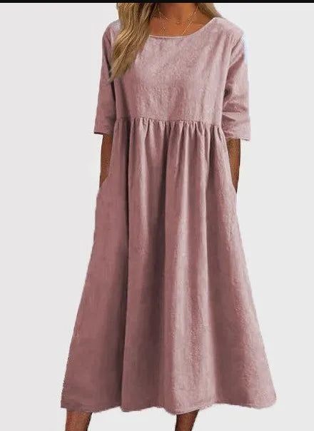 Women's Midi Dress – Pink