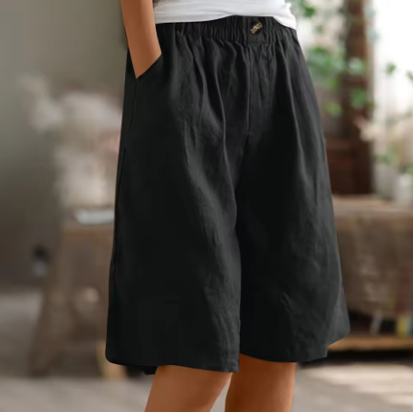 Women's High Waist Shorts – Black