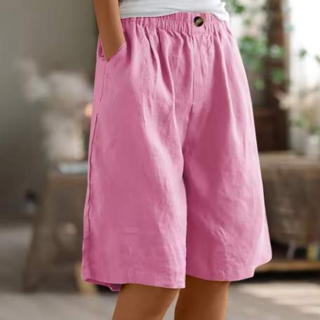 Women's High Waist Shorts – Pink
