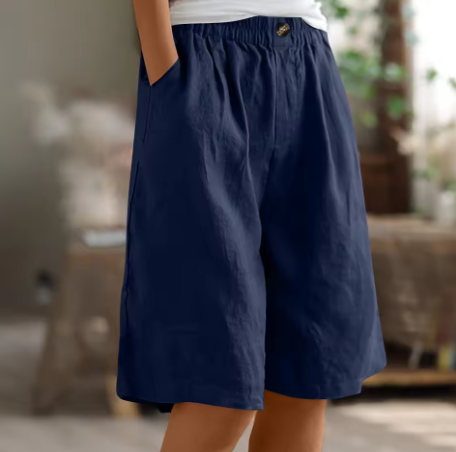 Women's High Waist Shorts – Navy