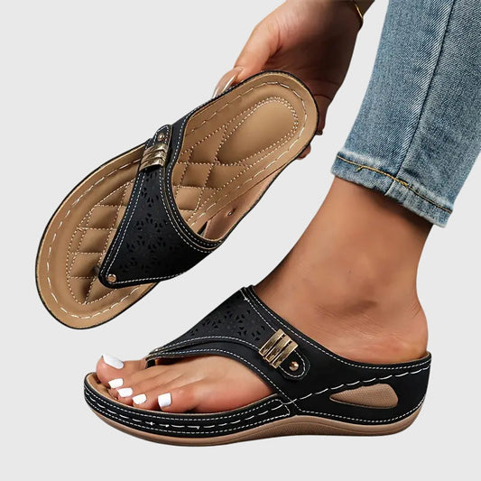 Women's Wedge Sandals – Black