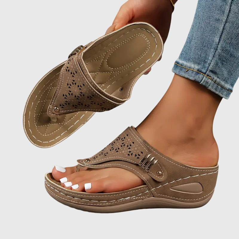 Women's Wedge Sandals – Brown