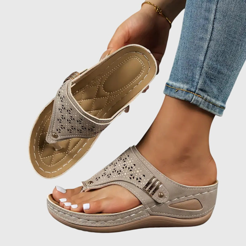 Women's Wedge Sandals – Khaki