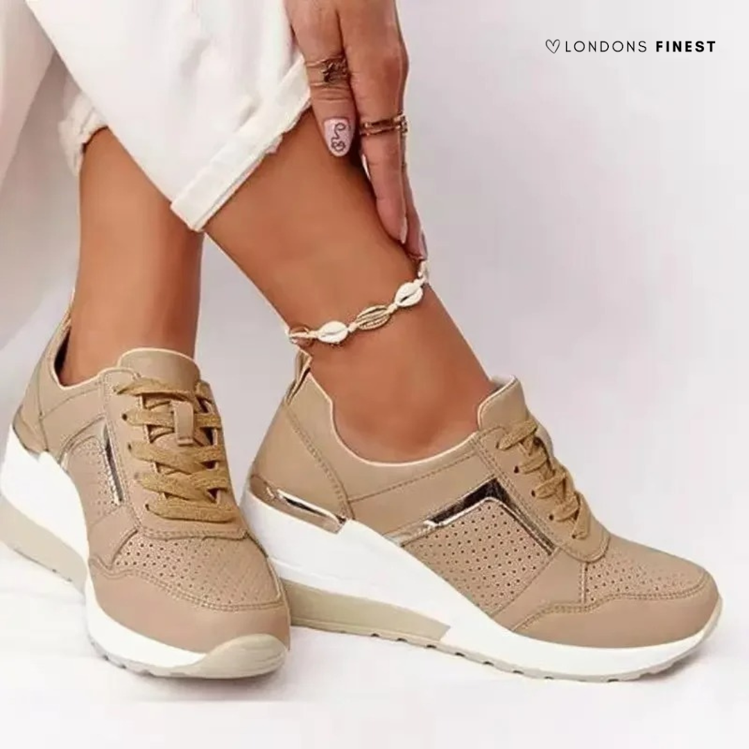 Women's Orthopedic Platform Sneakers – Khaki
