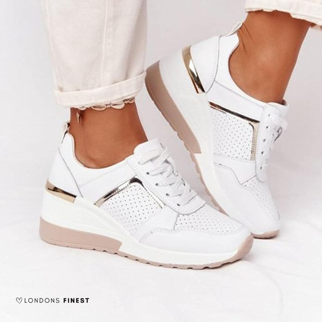 Women's Orthopedic Platform Sneakers – White