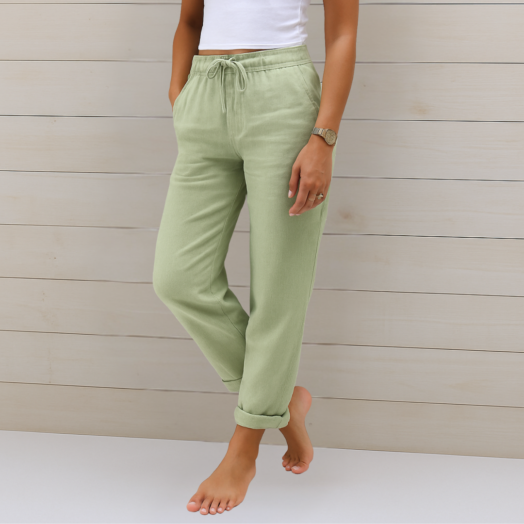Women's Drawstring Pants – Green