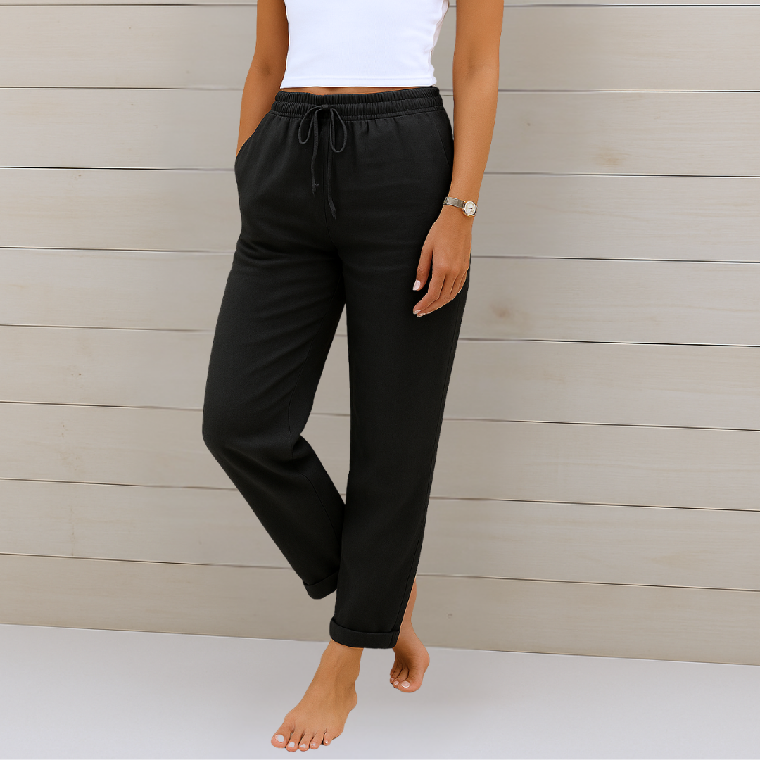 Women's Drawstring Pants – Black