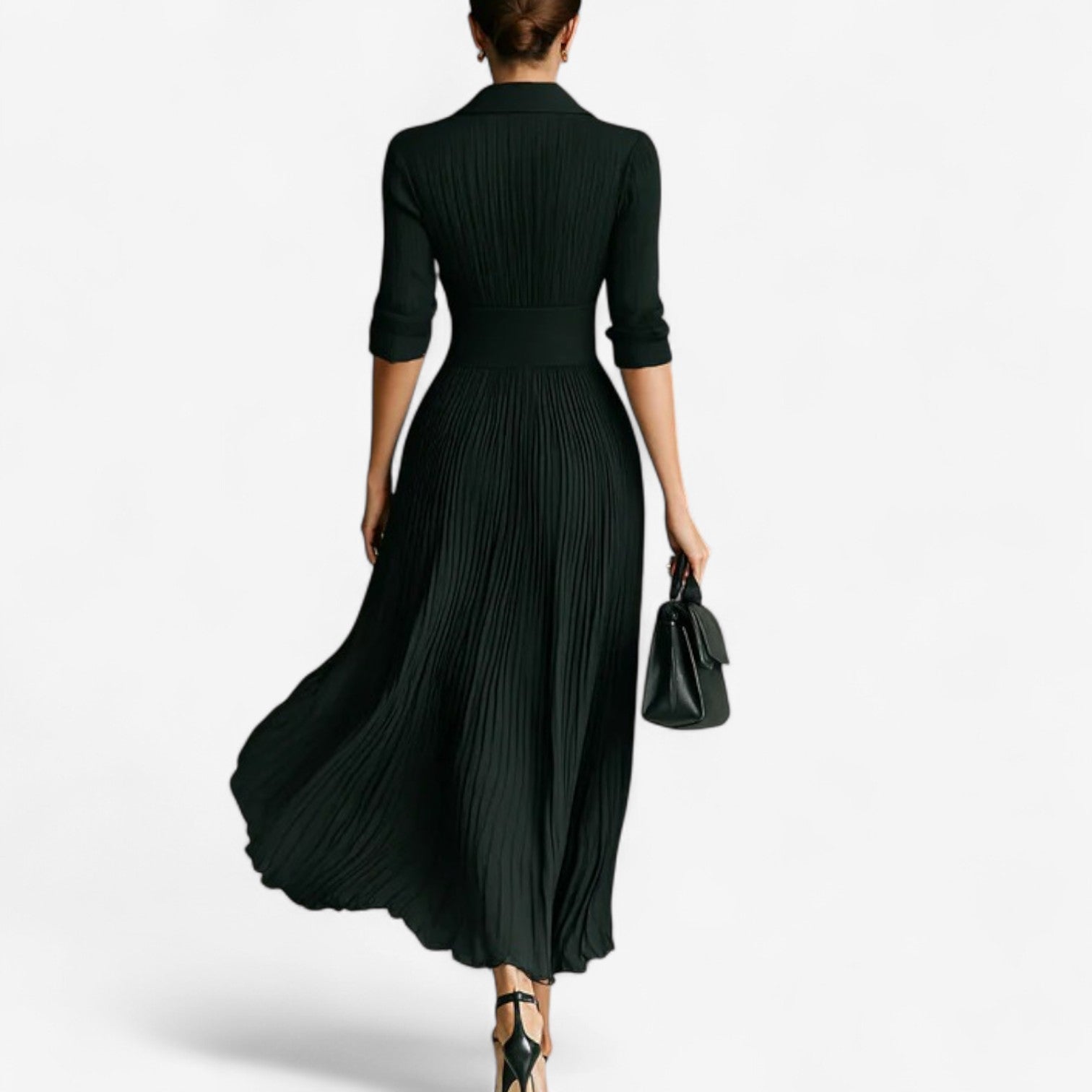 Women's Pleated Maxi Dress