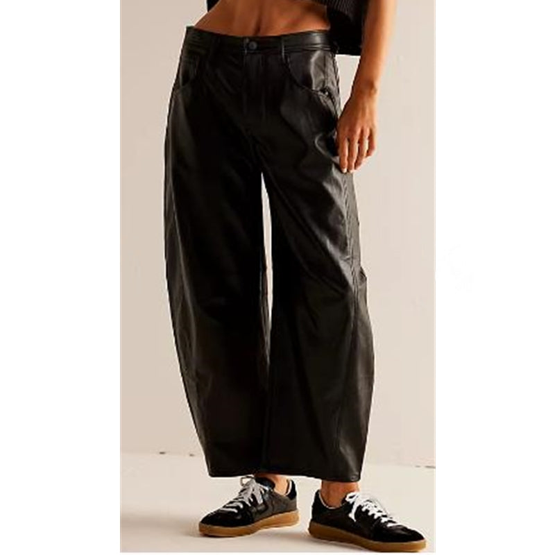 Women's Barrel Leg High Waist Jeans