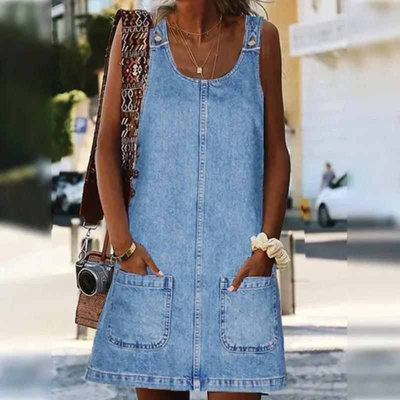 Women's Mini Dress – Blue