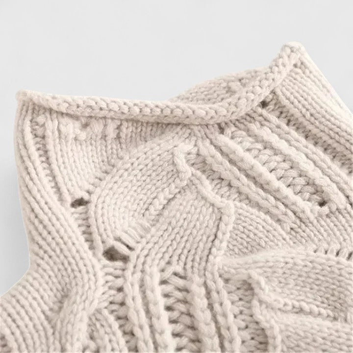 Women's Mock Neck Long Sleeve Sweater
