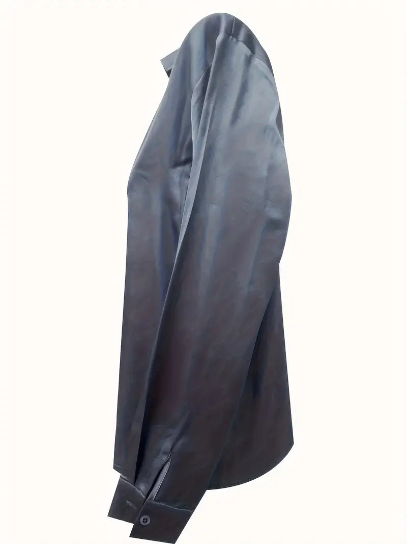 Women's V Neck Long Sleeve Blouse