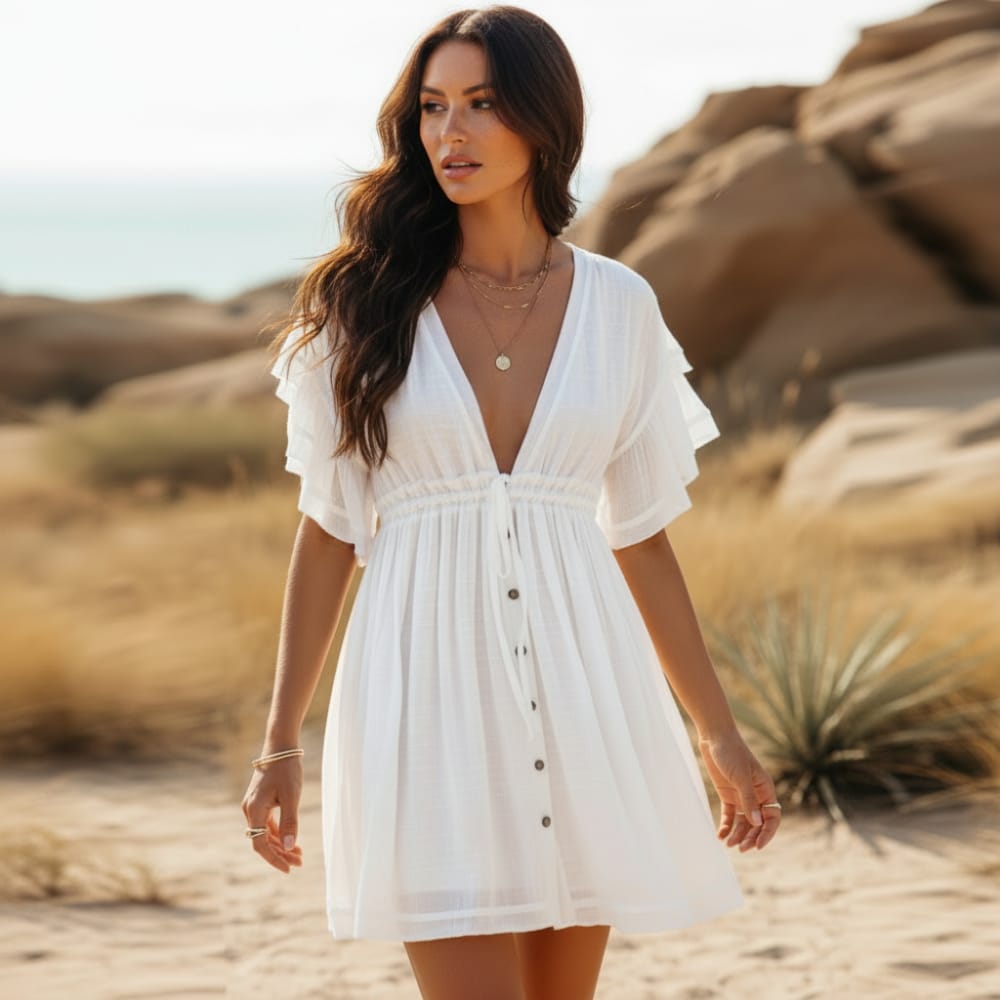 Women's Mini Dress – White