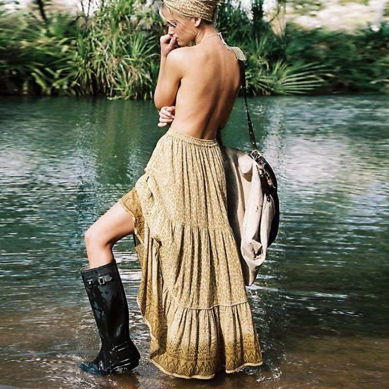 Olivia | Boho Hippie Maxi Skirt
