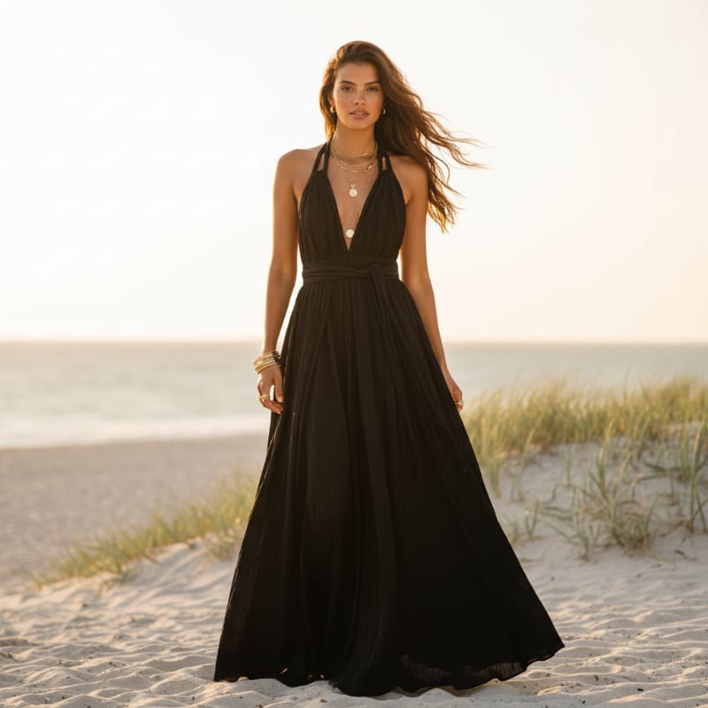 Women's Maxi Dress – Black