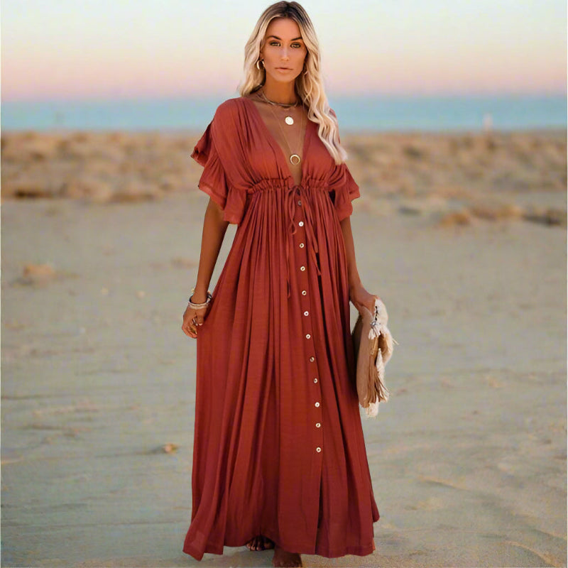 Abigail | Boho White Cover-Up Dress