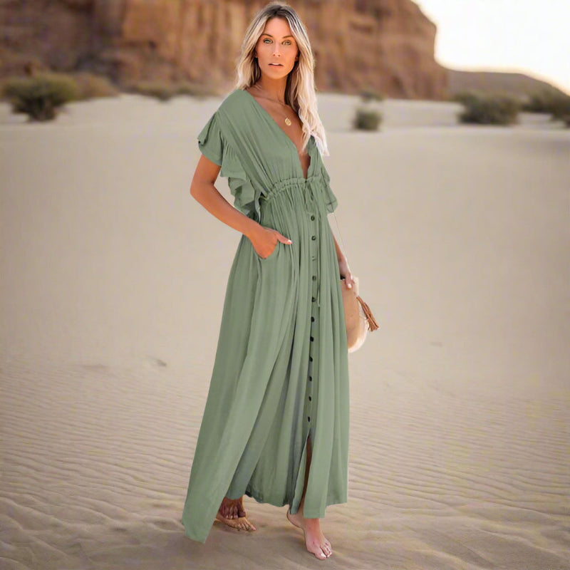 Abigail | Boho White Cover-Up Dress