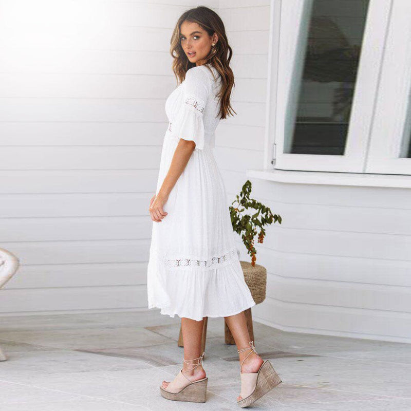 Lucy | Boho White Dress