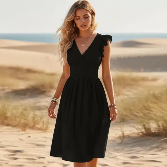 Women's Midi Dress – Black