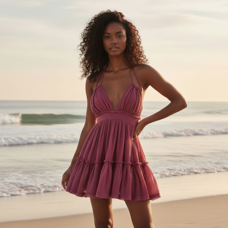 Women's Mini Dress – Rose Red