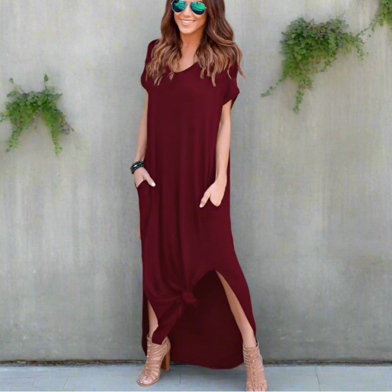 Avery | Casual White Maxi Dress